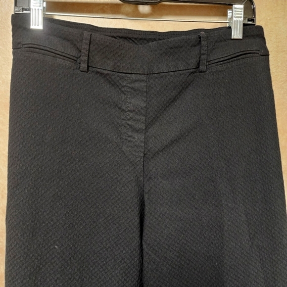 Zac & Rachel Textured Fabric Black Pull On Black Pants Size 16 - Picture 4 of 9